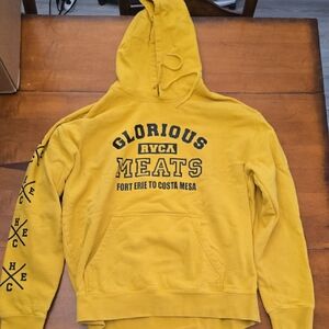 RVCA-Matty Colaboration Mustard Graphic Hoodie